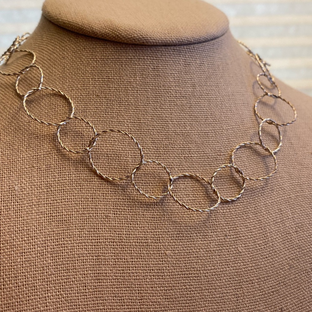 Beautiful 925 Sterling Silver Interlocking Circle… - image 2